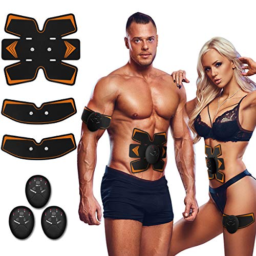 Product Cover Antmona Abs Stimulator, Muscle Toner - Abs Stimulating Belt- Abdominal Toner- Training Device for Muscles- Wireless Portable to-Go Gym Device- Muscle Sculpting at Home- Fitness Equipment, Black