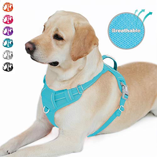 Product Cover BARKBAY No Pull Dog Harness Front Clip Heavy Duty Reflective Easy Control Handle for Large Dog Walking with ID tag Pocket