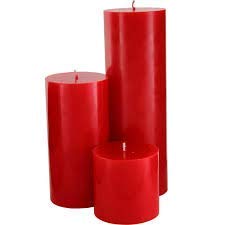 Product Cover Home Made Smooth Fragrant Pillar Candles, Set of 3 (Size- 5