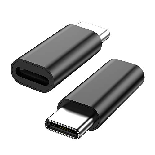 Product Cover USB-C Adapter - iOS Cable (Female) to USB Type C (Male) - Charging Adapter for Galaxy S10 Note 9 Pixel 3 and More (NOT for Data Transfer/Headphone/Fast Charge, Charging Only)