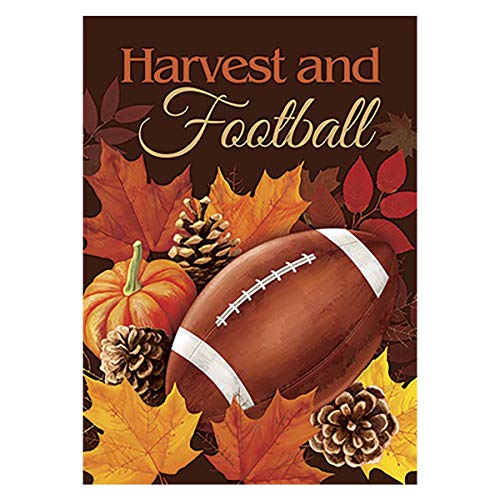 Product Cover Morigins Football House Flag Fall Touchdown Sports Decorative Autumn Sports Game Day 28x40 Inch