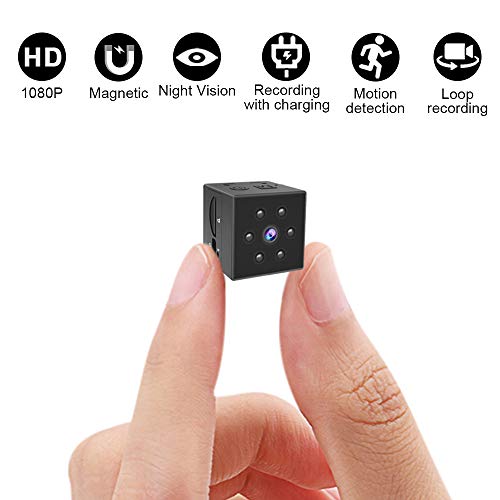 Product Cover Gurmoir Hidden Camera Mini Spy Cam,Mini HD 1080P Nanny Cam with Night Vision and Motion Detection - Indoor/Outdoor Portable Sports DV Video Recorder Security Camera for Home, Car, Office(No APP)
