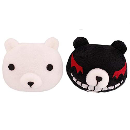 Product Cover Anogol Black and White Bears Cosplay Hair Accessories Hairpin for Women and Girls