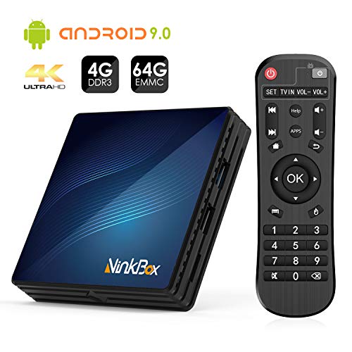 Product Cover Android 9.0 TV Box 4GB RAM 64GB ROM, NinkBox N1 Max TV Box Android RK3318 Quad-Core 64bit Dual-WiFi 2.4GHz/5GHz, 3D Ultra HD 4K H.265 USB 3.0 BT 4.0 Smart TV Box
