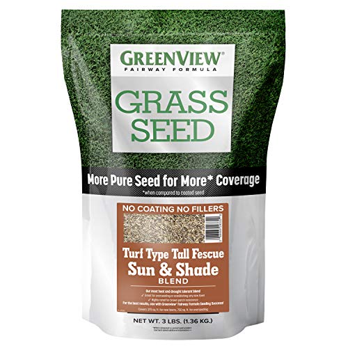 Product Cover GreenView 2829346 Fairway Formula Grass Seed Turf Type Tall Fescue Sun & Shade Blend, 3 lb