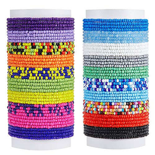 Product Cover 20 Pieces Waist Bead Jewelry Women Waist Chain Colorful Body Chain Beach Bikini Belly Chains for Women Girls Summer