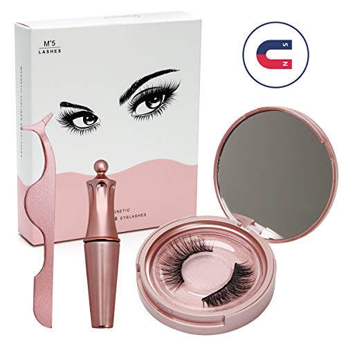 Product Cover Magnetic Eyeliner with 3D Magnetic Eyelashes, Liquid Eyeliner, Reusable False Eyelashes, Light Weight & Easy to Wear