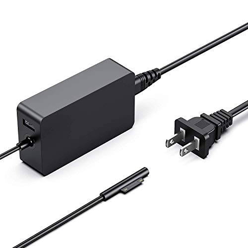 Product Cover Surface Pro Charger 44W 15V 2.58A Power Supply Compatible Microsoft Surface Pro 6 Pro 5 Pro 4 Pro 3 Surface Laptop Surface Go&Surface Book 1 & 2 with 5V USB Charging Port