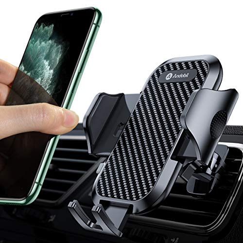 Product Cover andobil Car Phone Mount Ultimate Smartphone Car Air Vent Holder Easy Clamp Cradle Hands-Free Compatible for iPhone 11/11 Pro/11 Pro Max/8 Plus/8/X/XR/XS Samsung Galaxy S20/S20+/S10/S9/S8/Note 10/10+