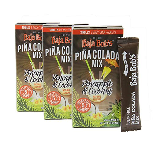 Product Cover Pina Colada Mix Singles - Zero Sugar, Low Calorie, Low Carb, Keto Friendly, Skinny Cocktail Mixer. (3-Pack Makes 24 Individual Cocktails)