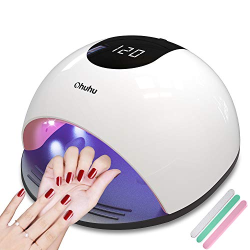 Product Cover UV LED Nail Lamp, Ohuhu 72W Nail Dryer for Gel Polish with 4 Timer Setting, Professional Nail Art Tools Accessories for Fingernail and Toenail