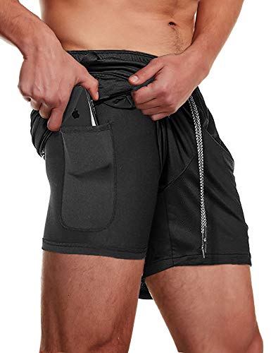 Product Cover FLYFIREFLY Men's 2-in-1 Workout Running Shorts 7