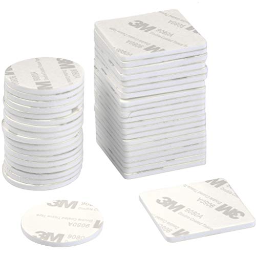 Product Cover TIMESETL 150 Pcs Double Sided Foam Pads, 3M Adhesive Mounting Tape Stickers - Round and Square
