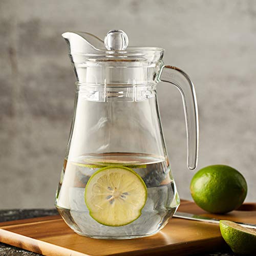 Product Cover PrimeWorld Aquatic Glass jug Pitcher with Lid 1.3 LTR (1)