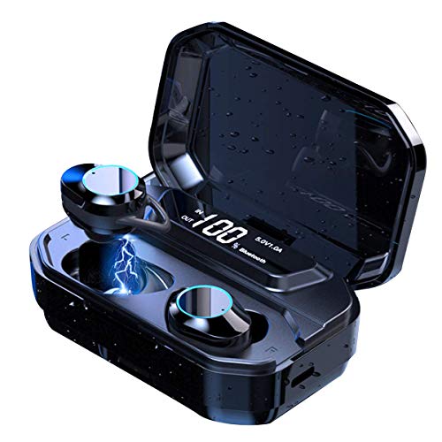 Product Cover COOCHEER Earbuds Bluetooth wireless, True Wireless Bluetooth 5.0 Earphones with Intelligent LED Display,Touch Screen One Key Control Auto Pairing Headphones,IPX68 Waterproof 3500mA 110H Play Time Case