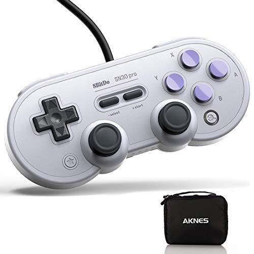 Product Cover USB Game Controller for PC, 8Bitdo SN30 Pro Wired Controller / Gamepad for Raspberry Pi, Laptop and Nintendo Switch - (SN Edition)