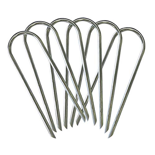 Product Cover Eurmax Trampolines Wind Stakes 0.35 Inch Heavy Duty Stake Safety Ground Anchor Galvanized Steel Wind Stakes, 6pcs-Pack