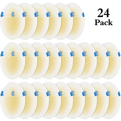 Product Cover 24 Pieces Blister Bandage Blister Gel Guard Heel Blister Cushion Bandages Adhesive Blister Pads for Protecting Foot Toe from Rubbing Shoes