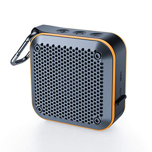 Product Cover Portable Waterproof Bluetooth Speaker with FM Radio, IPX7 Waterproof Speaker Bluetooth Wireless Small Portable Speaker TWS Stereo 10H Playtime for Shower Bath Pool Boat Beach Home Party Travel 2019