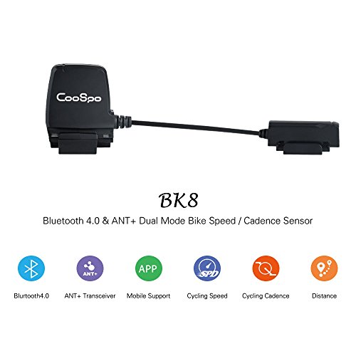 Product Cover CooSpo Speed Cadence Sensor Bluetooth 4.0 & ANT+ Wireless Waterproof for iPhone Android and Bike Computers