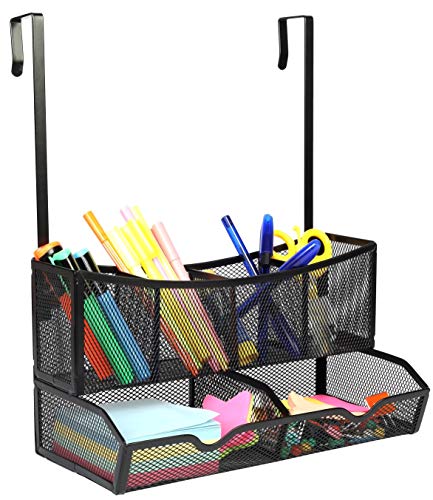 Product Cover Callas Metal Mesh Wall Mounted & Wall Hanging 6 Compartments Desk Organizer Ca2703A Medium Black
