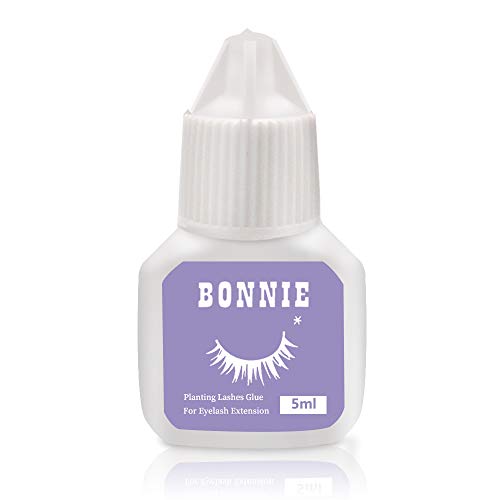 Product Cover Eyelash Extension Glue for both Self and Professional Applications|Tasteless Non-Stimulating | 3-5 Sec Drying Time | Retention 20-25 Days | Sensitive Black Eyelash Glue by Bonnie, 5ml