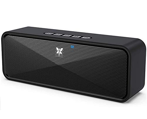 Product Cover AXLOIE Portable Bluetooth Speaker, Bluetooth 5.0 Wireless Speaker with Deep Bass and Stereo Audio, 12 Hours Playtime, Support USB/TF Card/AUX Built-in Mic for Home, Outdoors, Travel, iPhone, Samsung