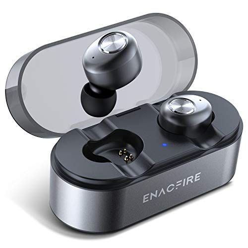 Product Cover ENACFIRE E18 Pro Bluetooth 5.0 Wireless Earbuds with Wireless Charging Case 3D Stereo Sound Deep Bass IPX7 Waterproof Wireless Headphones, Built-in Microphone