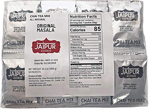 Product Cover Jaipur Avenue Chai Tea Mix Masala (50-Count Bag)