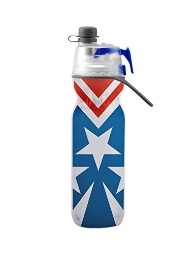 Product Cover O2COOL Classic Insulated Elite Water Bottle, Mist 'N Sip, 20 oz, Patriotic
