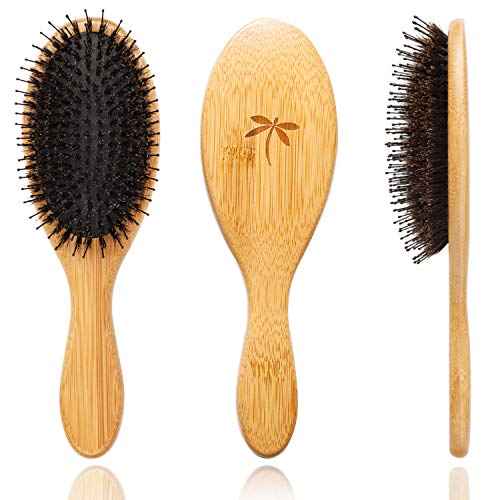 Product Cover Boar Bristle Hair Brush - Hair Brushes for Women & Mens Hair Brush, Detangler Brush, Hairbrush, Detangling Brush for Long, Curly or Any Type of Hair.