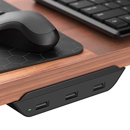 Product Cover USB Multi Port Desktop Power Station QC3.0 Powered USB Hub Fast Charging 3 Port Desk Mounted Multi Charger (QuickCharge 3.0) Desktop Power Station - Compatible with All LG and Samsung Models (36W)