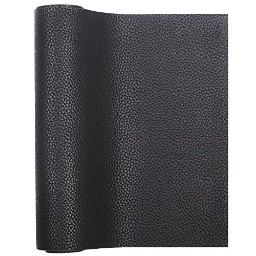 Product Cover Meneng Solid PU Synthetic Leather Faux Litchi Pattern Leather Sheet 9