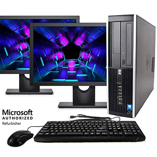 Product Cover Desktop Computer Package Compatible with HP Elite 8100, Intel Core i5 3.2-GHz, 8 gb RAM, 500 GB HDD, Dual 19