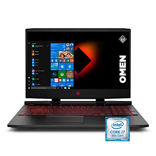Product Cover Omen by HP 2019 15-Inch Gaming Laptop, Intel i7-9750H Processor, GeForce RTX 2070 8 GB, 32 GB RAM, 512 GB SSD, VR Ready, Windows 10 Home (15-dc1047nr, Black)