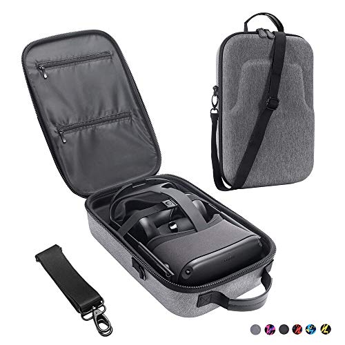 Product Cover Esimen Fashion Travel Case for Oculus Quest VR Gaming Headset and Controllers Accessories Carrying Bag (Gray)