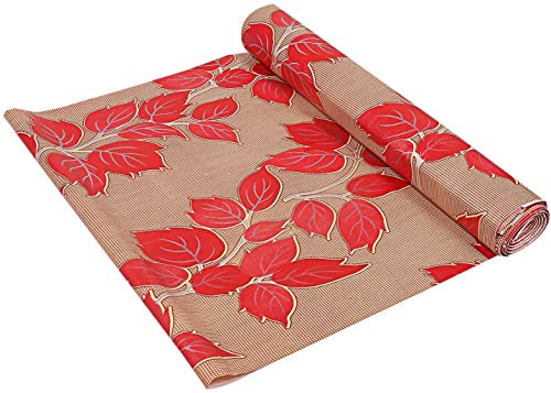 Product Cover Kuber Industries PVC Wardrobe Kitchen Drawer Shelf Mat 10 Mtr Roll (Red) -CTKTC8897