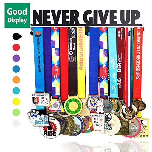 Product Cover Medal Hanger Awards Holder Display Rack for 60 Medals Use for All Sports Black Steel Medal Hanger Holder,Race Medal Display Holder,Running medal hangers,medal holder for runner,GIFTS FOR ValentinesDAY