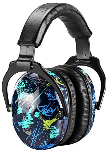 Product Cover ZOHAN EM030 [Upgraded] Kids Hearing Protection Safety Earmuffs | Adjustable Ear Defenders Fit for Toddlers, Children and Young Teens - Graffiti Pattern