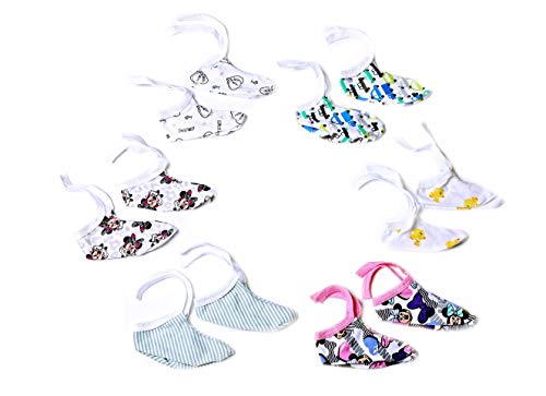 Product Cover Elastic-free Multi-colored Baby Booties/Infant Shoes for 0 to 6 months (Pack of 6 pairs)
