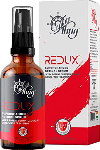Product Cover Captain Thug Redux Retinol 3% + MATRIXYL 3000 - Vitamin E & Hyaluronic Acid, Facial Serum - Anti Aging/Wrinkle Serum - Best Retinol Serum 50ml