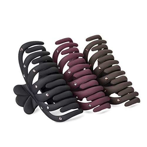 Product Cover DEATTI Hair Claw Clips for Women 3 Color Available,Very Strong Hold for Thick Hair