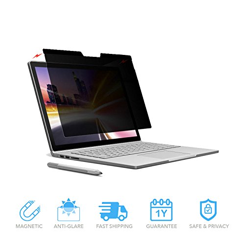 Product Cover ZBRANDS // Microsoft Surface Book 2 Magnetic Privacy Anti-Glare Screen Protector | Anti-Spy Glass Screen Film (Surface Book 2-13.5