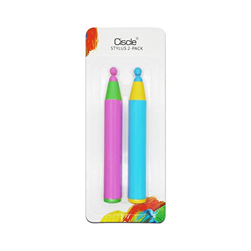 Product Cover CISCLE Youth Series Kids Stylus Pen, Fun Crayon Stylus for Apple iPad Air Mini Pro, Kids Edition Tablet, Dragon Touch, Galaxy Tab A E, Leapfrog Epic/LeapPad, Nabi JR, Chromo Android Tablets