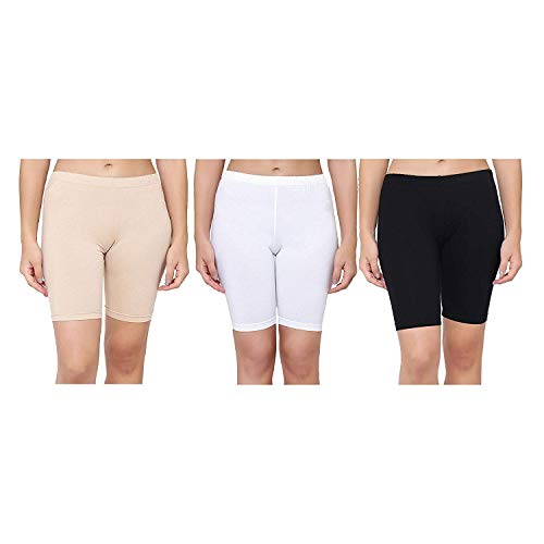 Product Cover fasla Women's Cotton Lycra Cycling Short,Yoga Shorts-(Pack of 1/2 / 3)