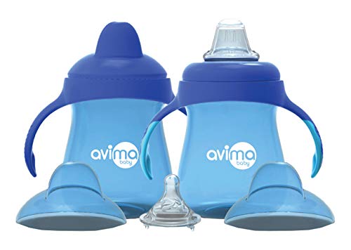 Product Cover Avima Baby 9 oz Trainer Sippy Cups, Blue (Set of 2)
