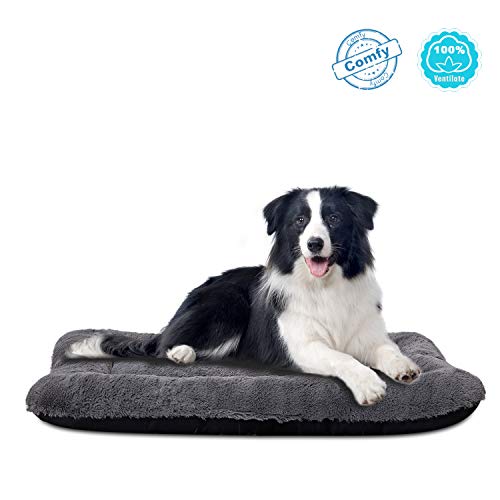 Product Cover ANWA Dog Bed Large Size Dogs, Washable Dog Crate Bed Cushion, Dog Crate Pad Large Dogs 36 INCH