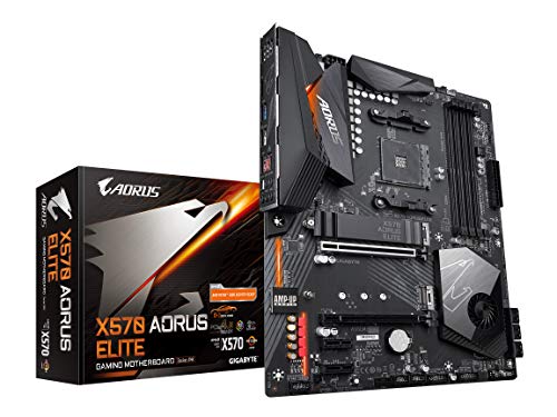 Product Cover GIGABYTE X570 AORUS Elite (AMD Ryzen 3000/X570/ATX/PCIe4.0/DDR4/USB3.1/Realtek ALC1200/Front USB Type-C/RGB Fusion 2.0/M.2 Thermal Guard/Gaming Motherboard)