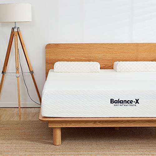 Product Cover HOFISH 2019 Upgraded Balance-X 10 Inches Responsive Foam Mattress -Lumbar Support & Pressure Relief-CertiPUR-US Certified Memory Foam-Medium Feel-Queen Size