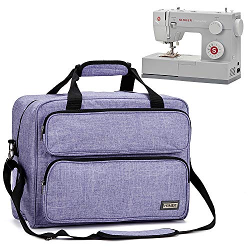 Product Cover HOMEST Sewing Machine Carrying Case, Universal Tote Bag with Shoulder Strap Compatible with Most Standard Singer, Brother, Janome, Purple (Patent Design)